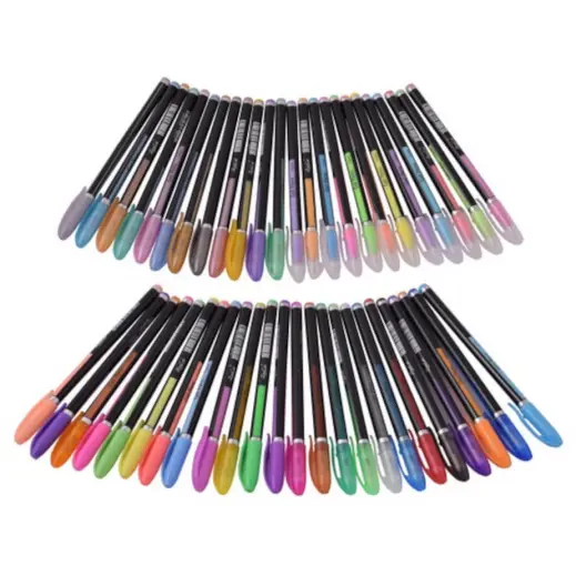 Shiny 48-Piece Gel Pens